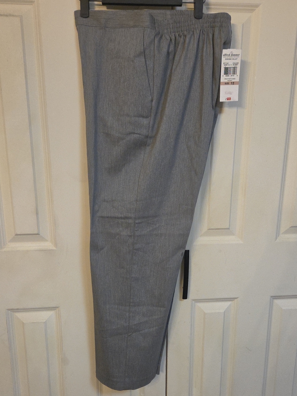 Alfred Dunner Light Gray Pull-On Dress Pants NWT